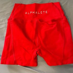 Alphalete Red Workout Shorts - Medium